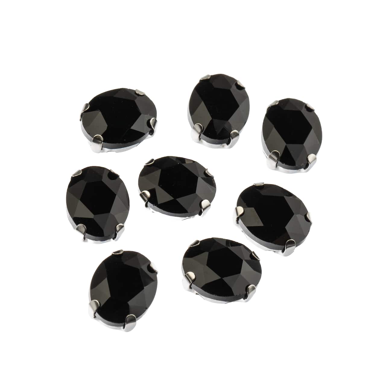 John Bead Crystal Lane 10mm Sew-On Rhinestones, 8ct.